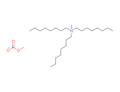 Molecular Structure of 488711-07-5 (1-Octanaminium, N-methyl-N,N-dioctyl-, methyl carbonate)