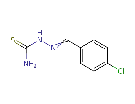 Molecular Structure of 5706-80-9 (2-(4-CHLOROBENZYLIDENE)HYDRAZINE-1-CARBOTHIOAMIDE)