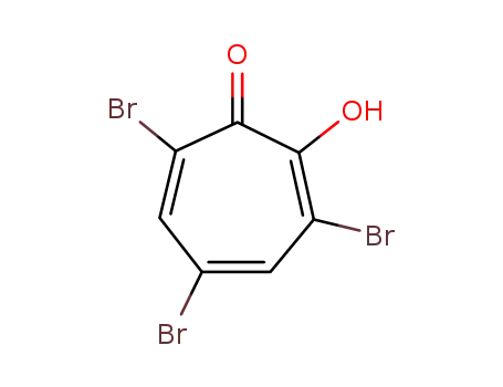 Molecular Structure of 363-67-7 (2,4,6-Cycloheptatrien-1-one, 3,5,7-tribromo-2-hydroxy-)