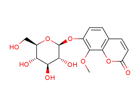 7-O-β-D-glucopyranosyl-8-methoxybenzopyranone
