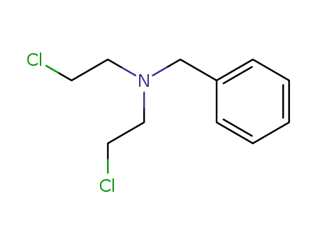 Molecular Structure of 55-51-6 (N,N-BIS(2-CHLOROETHYL)BENZENEMETHANAMINE)
