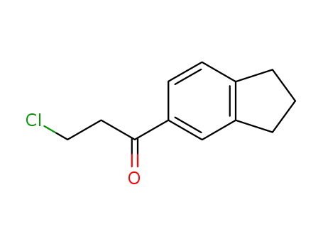 Molecular Structure of 39105-39-0 (3-CHLORO-1-INDAN-5-YL-PROPAN-1-ONE)