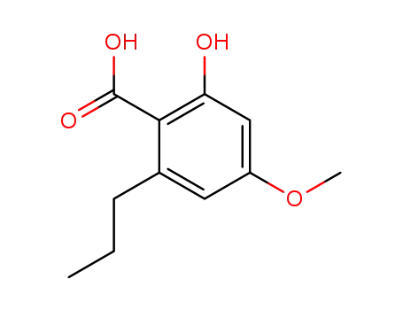 Benzoicacid, 2-hydroxy-4-methoxy-6-propyl-