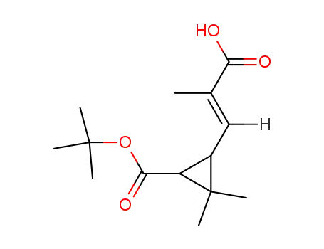 tert-butyl (+/-)-trans-2,2-dimethyl-3-{2-carboxy-(E)-1-propenyl}cyclopropanecarboxylate