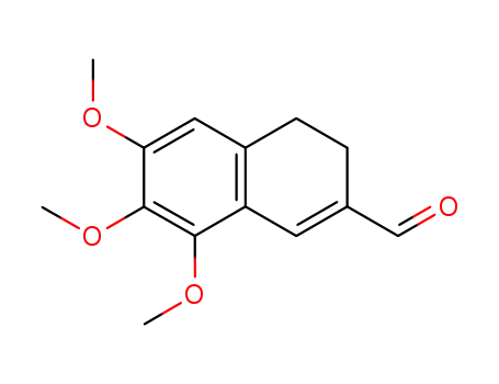 Molecular Structure of 71687-96-2 (2-Naphthalenecarboxaldehyde, 3,4-dihydro-6,7,8-trimethoxy-)