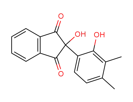 Molecular Structure of 71321-28-3 (2-hydroxy-2-(2-hydroxy-3,4-dimethylphenyl)-1H-indene-1,3(2H)-dione)