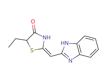 (E)-2-((1H-benzo[d]imidazol-2-yl)methylene)-5-ethylthiazolidin-4-one