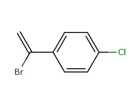 Molecular Structure of 89619-10-3 (1-(1-BROMOVINYL)-4-CHLOROBENZENE, 90%)