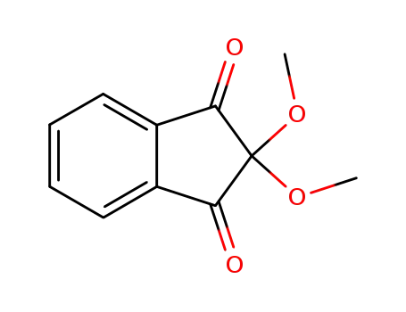 Molecular Structure of 65299-21-0 (1H-Indene-1,3(2H)-dione, 2,2-dimethoxy-)