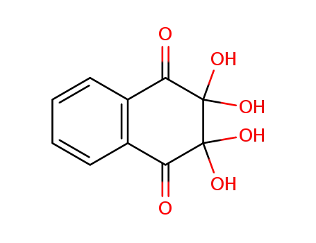 Molecular Structure of 100343-43-9 (1,4-Naphthalenedione, 2,3-dihydro-2,2,3,3-tetrahydroxy-)