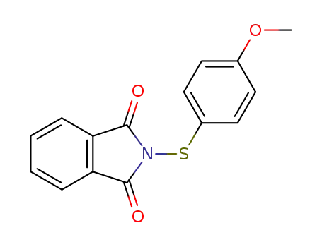 Molecular Structure of 88683-45-8 (1H-Isoindole-1,3(2H)-dione, 2-[(4-methoxyphenyl)thio]-)