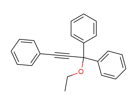 Molecular Structure of 2115-19-7 (Benzene, 1,1',1''-(3-ethoxy-1-propyn-1-yl-3-ylidene)tris-)