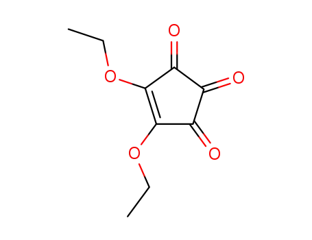 Molecular Structure of 63183-46-0 (4-Cyclopentene-1,2,3-trione, 4,5-diethoxy-)