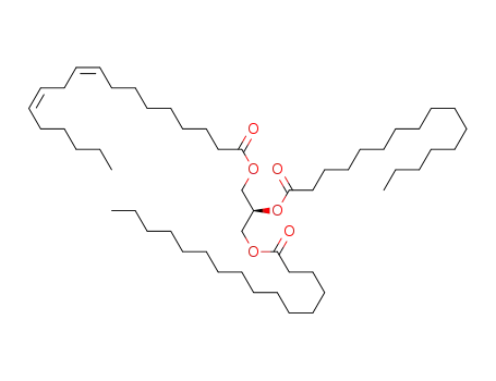 2,3-dihexadecanoyl-1-cis-octadec-9,12-dienoyl-sn-glycerol