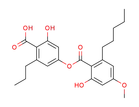 2-hydroxy-4-(2-hydroxy-4-methoxy-6-pentyl-benzoyloxy)-6-propyl-benzoic acid