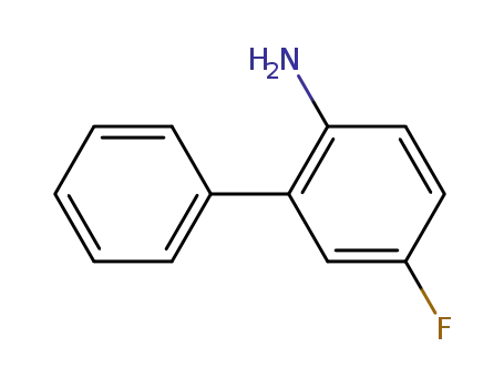 Molecular Structure of 1717-22-2 (5-Fluorobiphenyl-2-amine)