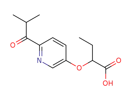 2-[(6-isobutyrylpyridin-3-yl)oxy]butyric acid