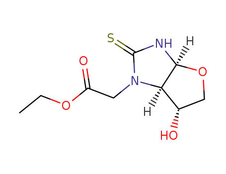 ethyl 2-(6-hydroxy-2-thioxotetrahydro-1H-furo[2,3-d]imidazole-1-yl)acetate