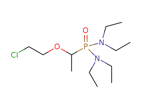 (1-(2-chloroethoxy)ethyl)phosphonic acid bis(diethylamide)