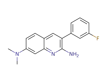 3-(3-fluorophenyl)-N7,N7-dimethylquinoline-2,7-diamine