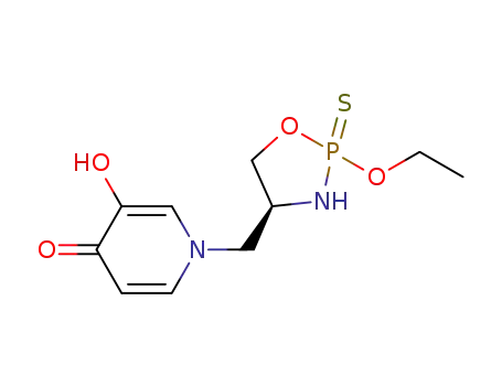 3-hydroxy-1-(((4S)-2-ethoxy-2-sulfanylidene-1,3,2-oxazaphospholidin-4-yl)methyl)pyridin-4(1H)one