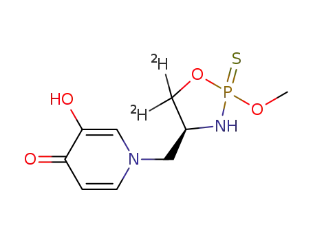 d2-3-hydroxy-1-(((4S)-2-methoxy-2-sulfanylidene-1,3,2-oxazaphospholidin-4-yl)methyl)pyridin-4(1H)one