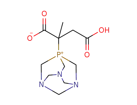 3-carboxy-2-methyl-2-(1,3,5-triaza-7-phosphoniatricyclo[3.3.1.13,7]dec-7-yl)propanoate
