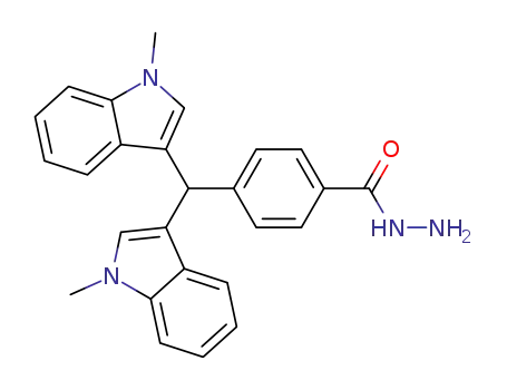 4-(bis(1-methyl-1H-indol-3-yl)methyl)benzohydrazide