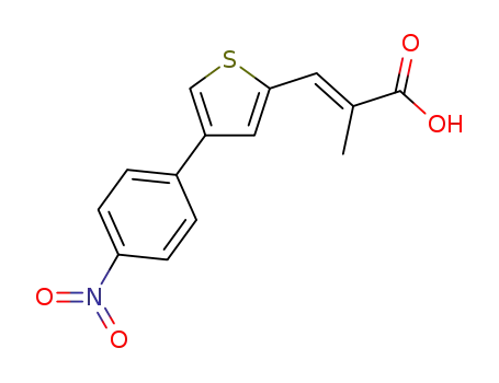 (E)-2-methyl-3-(4-(4-nitrophenyl)thiophen-2-yl)acrylic acid