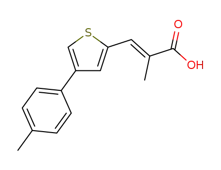 (E)-2-methyl-3-(4-(4-methylphenyl)thiophen-2-yl)acrylic acid