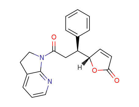 (S)-5-((S)-3-(2,3-dihydro-1H-pyrrolo[2,3-b]pyridin-1-yl)-3-oxo-1-phenylpropyl)furan-2(5H)-one