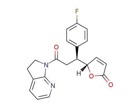 (S)-5-((S)-3-(2,3-dihydro-1H-pyrrolo[2,3-b]pyridin-1-yl)-1-(4-fluorophenyl)-3-oxopropyl)furan-2(5H)-one
