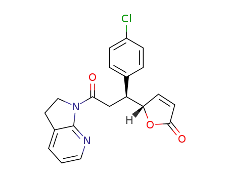 (S)-5-((S)-1-(4-chlorophenyl)-3-(2,3-dihydro-1H-pyrrolo[2,3-b]pyridin-1-yl)-3-oxopropyl)furan-2(5H)-one