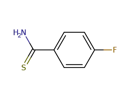 Molecular Structure of 22179-72-2 (4-FLUOROTHIOBENZAMIDE)