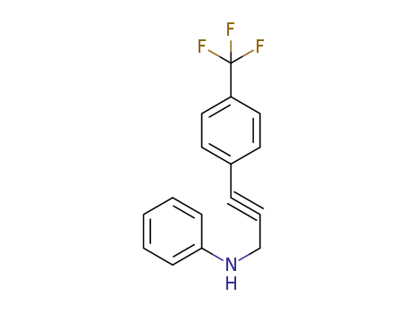 N-(3-(4-(trifluoromethyl)phenyl)prop-2-yn-1-yl)aniline