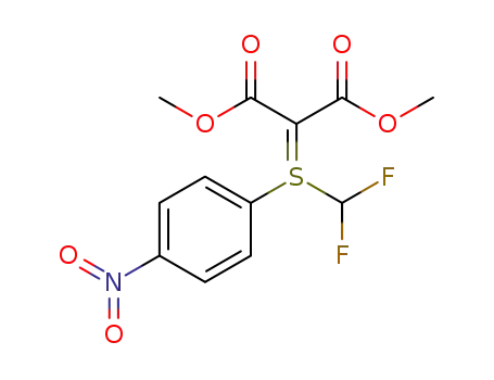 difluoromethyl-(4-nitrophenyl) bis(carbomethoxy) methylide sulfonium ylide