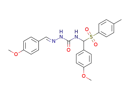 (E)-1-(4-methoxybenzylidene)-4-[(4-methoxyphenyl)(tosyl)methyl]semicarbazide