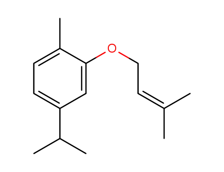 4-isopropyl-1-methyl-2-((3-methylbut-2-en-1-yl)oxy)benzene