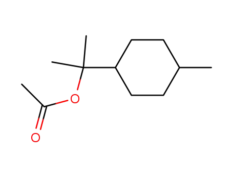 Cyclohexanemethanol, a,a,4-trimethyl-, 1-acetate cas  80-25-1