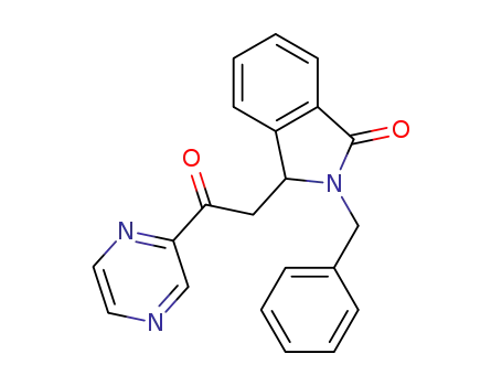 2-benzyl-3-(2-oxo-2-(pyrazin-2-yl)ethyl)isoindolin-1-one