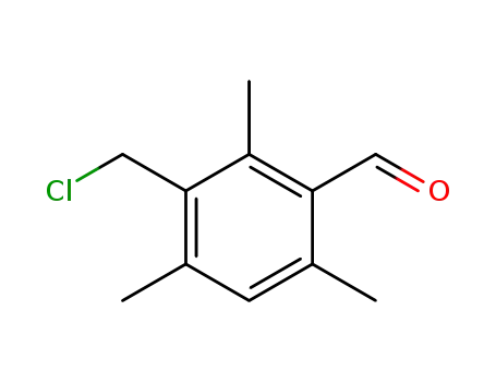 Molecular Structure of 105041-52-9 (2,4,6-trimethyl-3-(chloromethyl)benzaldehyde)