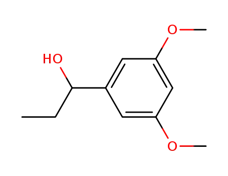 Molecular Structure of 203912-55-4 (Benzenemethanol, a-ethyl-3,5-dimethoxy-)