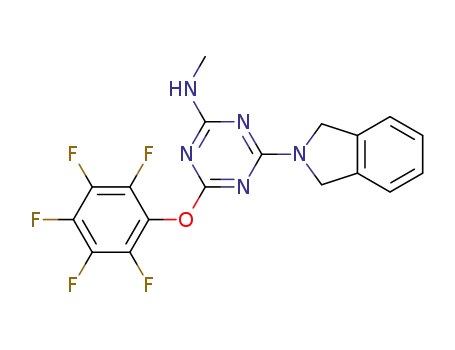 4-(isoindolin-2-yl)-N-methyl-6-(perfluorophenoxy)-1,3,5-triazin-2-amine