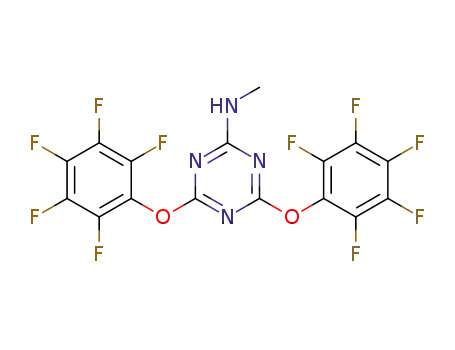 N-methyl-4,6-bis(perfluorophenoxy)-1,3,5-triazin-2-amine