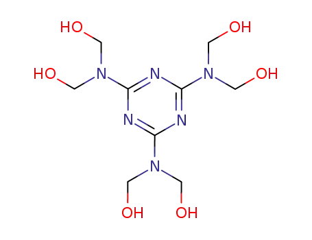 Molecular Structure of 531-18-0 (Methanol,1,1',1'',1''',1'''',1'''''-(1,3,5-triazine-2,4,6-triyltrinitrilo)hexakis-)