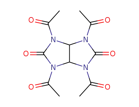 Molecular Structure of 10543-60-9 (N,N',N'',N'''-Tetraacetylglycoluril)