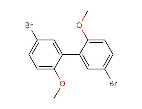 Molecular Structure of 100542-54-9 (1,1'-Biphenyl, 5,5'-dibromo-2,2'-dimethoxy-)
