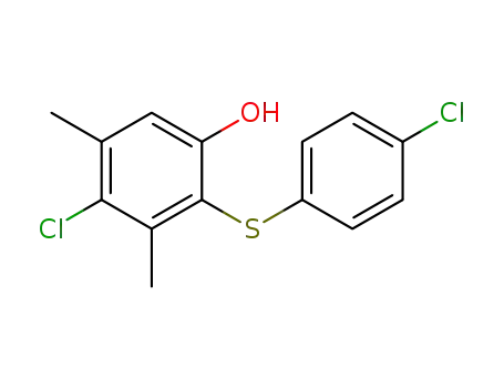 4-chloro-2-((4-chlorophenyl)thio)-3,5-dimethylphenol