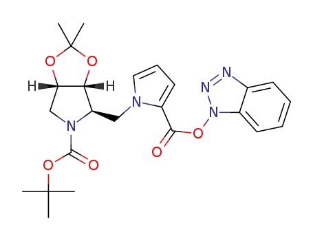tert-butyl (3aR,4R,6aS)-4-{[2-{[(1H-benzo[d][1,2,3]triazol-1-yl)oxy]carbonyl}-1H-pyrrol-1-yl]methyl}-2,2-dimethyltetrahydro-5H-[1,3]dioxolo[4,5-c]pyrrole-5-carboxylate