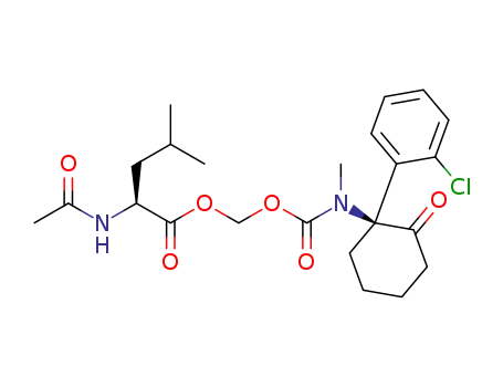 ((S)-2-acetamido-4-methylpentanoyloxy)methyl (S)-1-(2-chlorophenyl)-2-oxocyclohexyl(methyl)carbamate